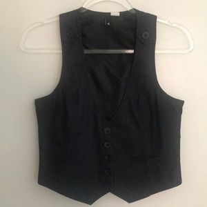 H&M Dark Gray Pinstripe Vest